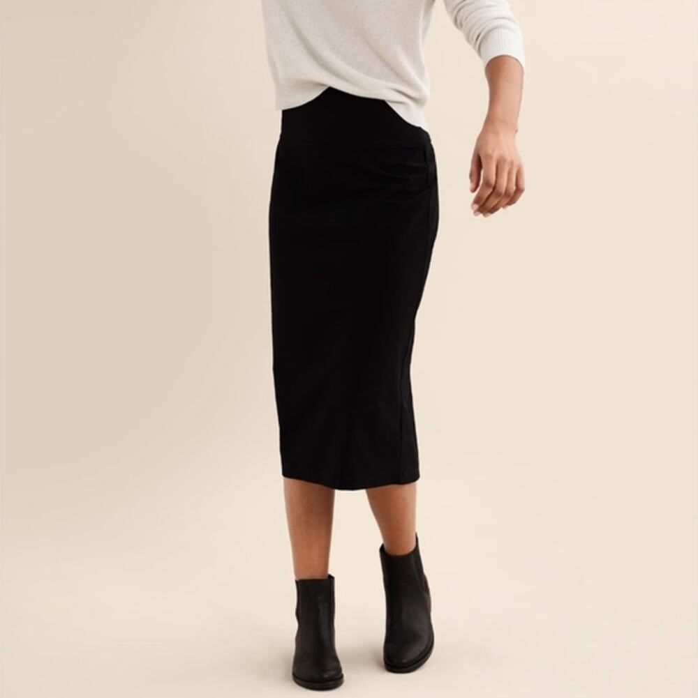 Eileen Fisher Large Stretch Crepe Pencil Skirt